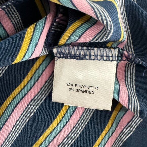 Peter Millar Summer Comfort Polo Shirt XL Short Sleeve Stripe Multicolor TP-2894 - Picture 6 of 8